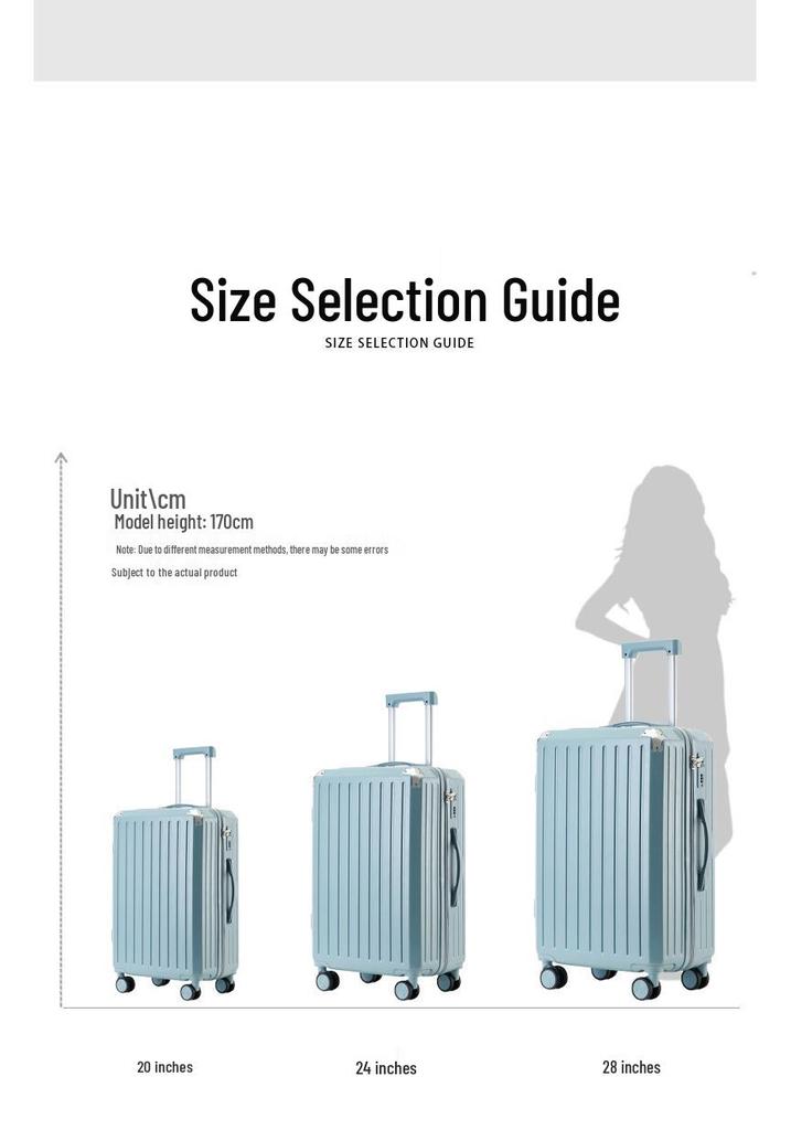 Mother-Daughter Set: Universal Wheel Travel Suitcase with 28-Inch & 20-Inch Trolley Cases, Large Capacity, with Security Code Lock