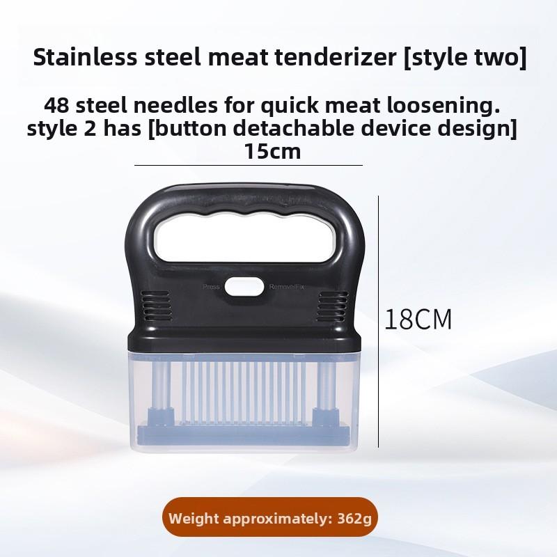 Stainless Steel Tenderizer Tool With Detachable Parts For Cooking And Barbecue