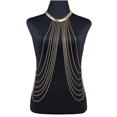 Sexy Body Chain Necklaces Tassel Alloy Long Necklace Female  Jewelry