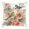 Flower And Birds Polyester Pillow Cover Bird Animal Printed Cushion Cover Throw Pillowcase For Home Sofa Decor 45X45Cm