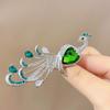 Elegant Crystal Peacock Brooches for Women Lady Beautiful Big Bird Animal Party Casual Brooch Pins Gifts