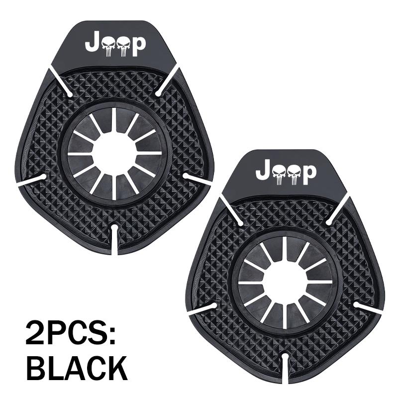 For Jeep 1/2PCS Car Windshield Wiper Bottom Hole Protective Cover Auto Accessories Cherokee Wrangler JK Gladiator Compass