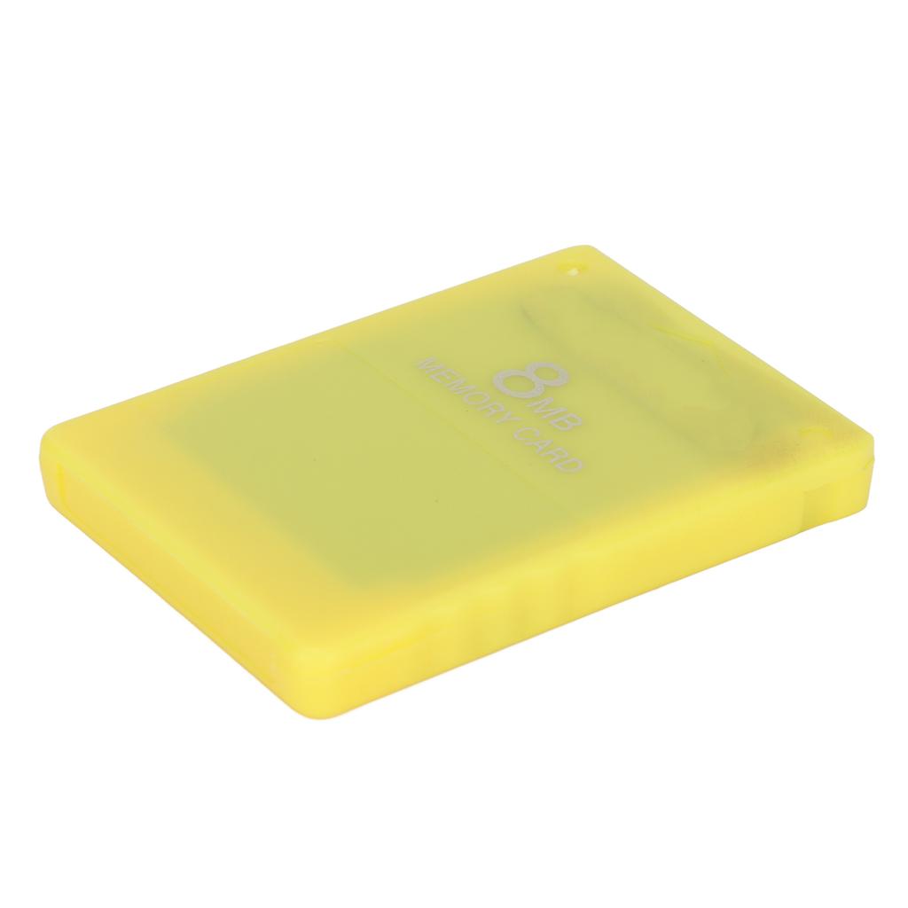 Card de memorie 8MB Robust, ușor de utilizat, card de memorie portabil pentru jocuri de mare viteză pentru PlayStation 2, galben