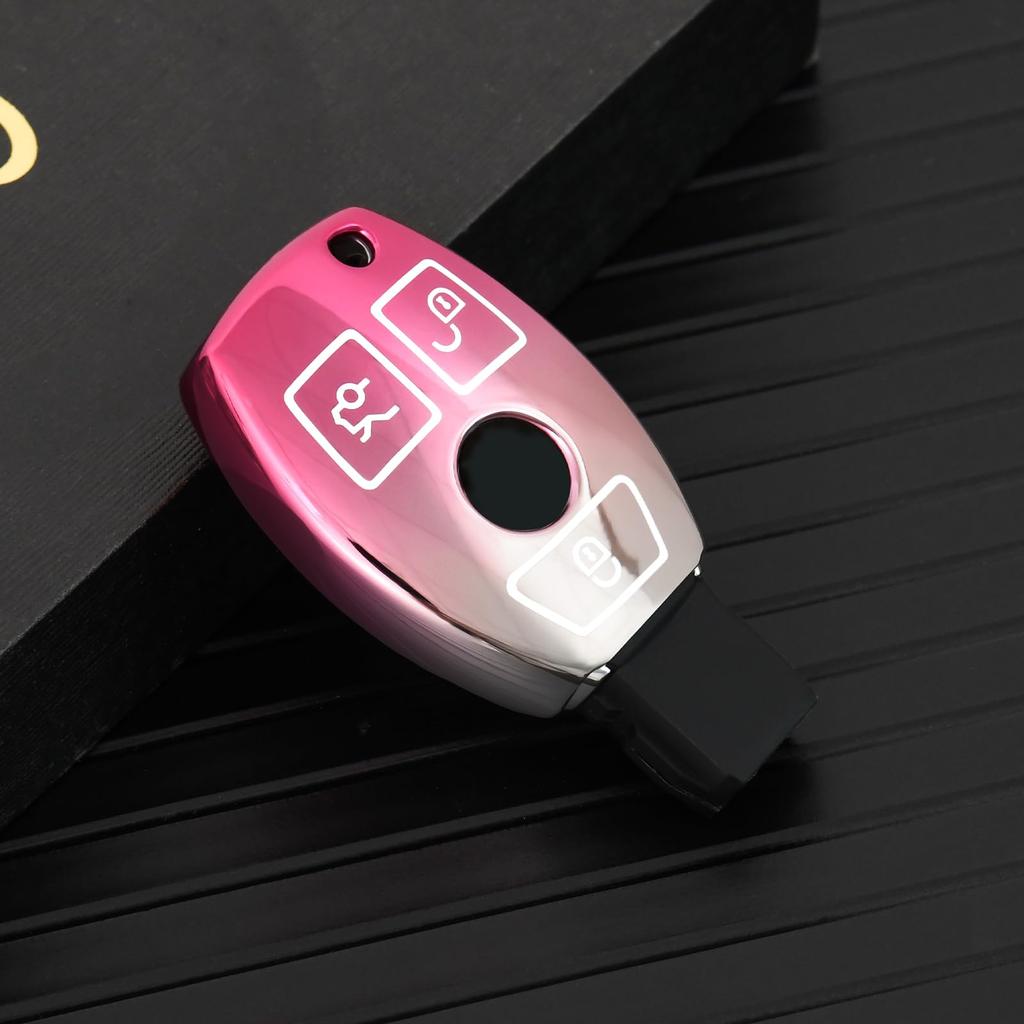 [OATSBASF] Auto Schlüsselhülle Geeignet für Mercedes Benz TPU 360 Grad Vollschutz Kratzfest