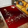 Christmas Tree Stars Crystal Velvet Office Chair Mat Area Rug - Non-Slip, Floor Mat, Office Desk Chair Rugs,Christmas Gift-1106112