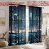 2D flat Photography Backdrop Party Backdrop City Skyline at Night 100% Polyester Festive Wall Decor Use for Holiday