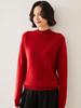 Women's Classic Cashmere Sweater - Autumn/Winter Style, Seven-Stitch Half-High Collar, Regular Shoulder, Long Sleeve, Solid Color, Commuter-Friendly.