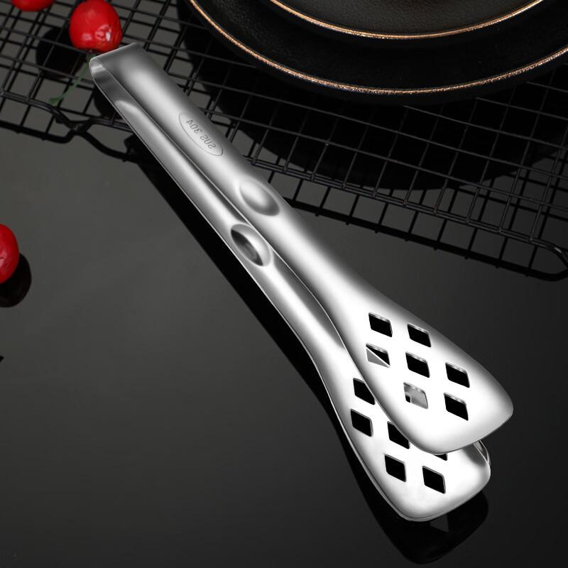 Wutuo Stainless Steel Diamond Kitchen Tongs - 3-Piece Set