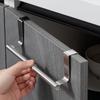 Stainless Steel Single-Pole Towel Rack - Kitchen Cabinet Door Hanger
