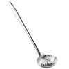 Colador de acero inoxidable, cuchara sopera, cuchara para olla caliente de mango largo, filtro de cocina, vajilla de malla, cuchara para olla caliente, cuchara para pescar