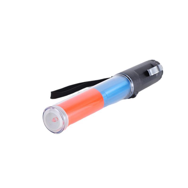 Red & Blue Dual-Color LED Traffic Command Stick for Signaling Single - YL041