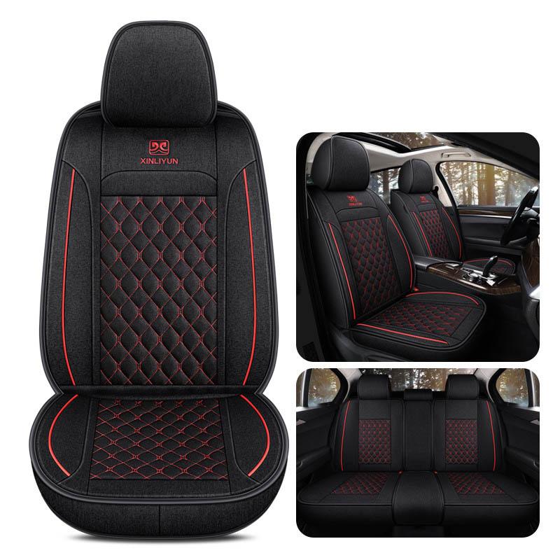 Car Seat Cover Waterproof Car Seat Cover Universal 5 Set Auto Seat Cushion Leather 5 Seats Universal
