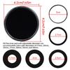 60Pcs 40mm Clear Coin Capsules with Adjustable Inner Pads Storage Box for 17-38mm Commemorative Coins Tokens Medals Collection