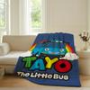 Cartoon car T Tayo the L little Bus Blanket For Sofa Office Bed Plane Travel Sleep Read Relax Camping Soft And Warm