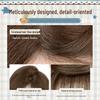 Women's Full Head Wig, Lazy Water Wave Long Curly Hair, Natural Seamless Look, Large Scalp Egg Roll Wig.