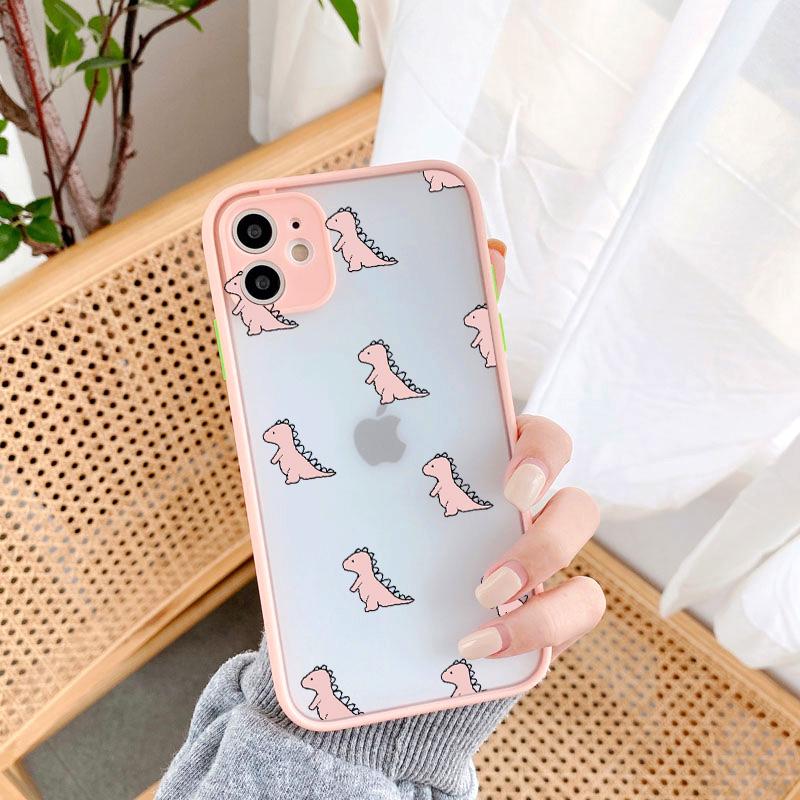 

Чехол для телефона с динозавром и крокодилом для iPhone 13 12 11 Pro Max X XS MAX XR 6s 7 8 Plus SE 2020 Милый парный ударопрочный задний чехол iphone 13mini