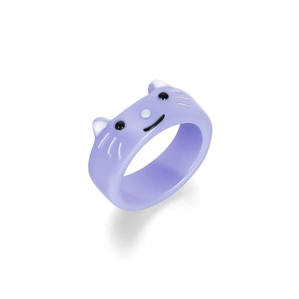 Anello in Resina a Forma di Rana Cartone Animato Bizzarro: Stile Carino e alla Moda per l'Indice o il Dito dell'Articolazione