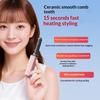 Wireless Mini Straight Hair Comb USB Charging Heated Bangs Brush Anti-Scald Design for Travel Outdoor Hair Touch Up
