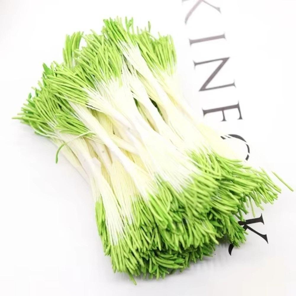 20Pcs Waterdrop Artificial Pistil 8CM 1mm Simulation Flower Stamen Plastic Handcraft Flower Core DIY Flower Stamen Craft Making