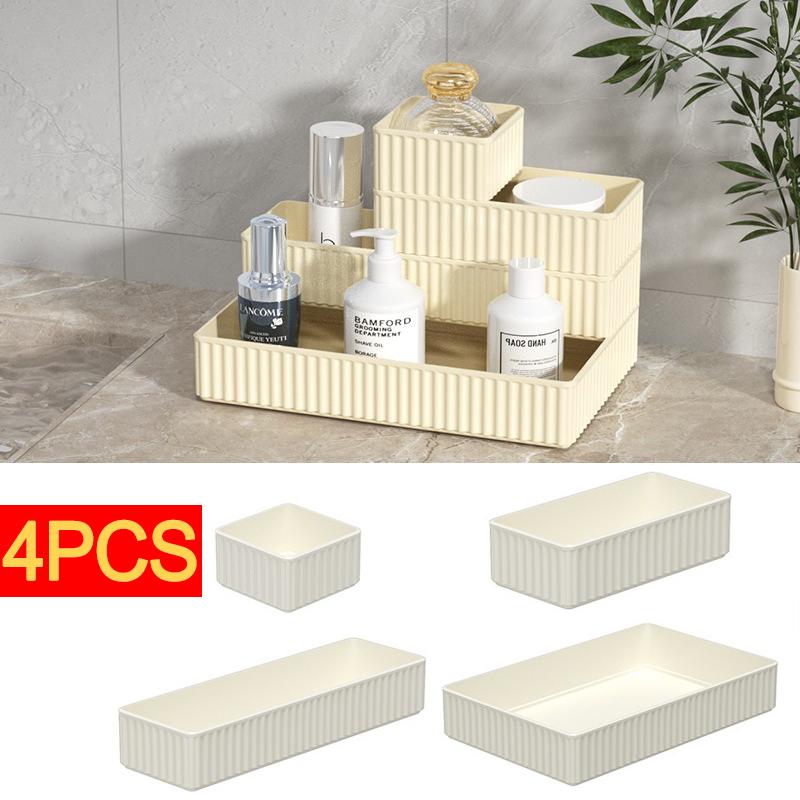 

Desktop Cosmetics Storage Box Dresser Drawer Built-in Skin Care Lipstick Perfume Partition Box Organization Storage Boxes
