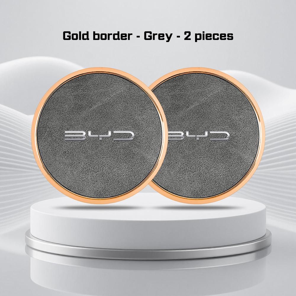 Universal Car Cup Holder Coaster Anti-slip Water-proof Cup Mat For BYD Song Plus Yuan Pro Tang EV F0 F3 Seal Han Qin Accessories