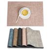 Nordic PU Leather Placemats Double Color Waterproof Oil Resistant Heat Insulation Dining Table Mats Coasters Luxury Style