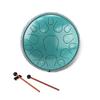Steel Tongue Drum 13 Inch 15 Notes D Key Percussion Instrument Portable Balmy Drum with Drum Mallets for Meditation