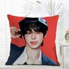 Casual Kpop Idol Fans Gift of HHANJIN Cushion Cover Daily Washable Linen Pillowcase Soft  for Sofa Bed Home Room Decor