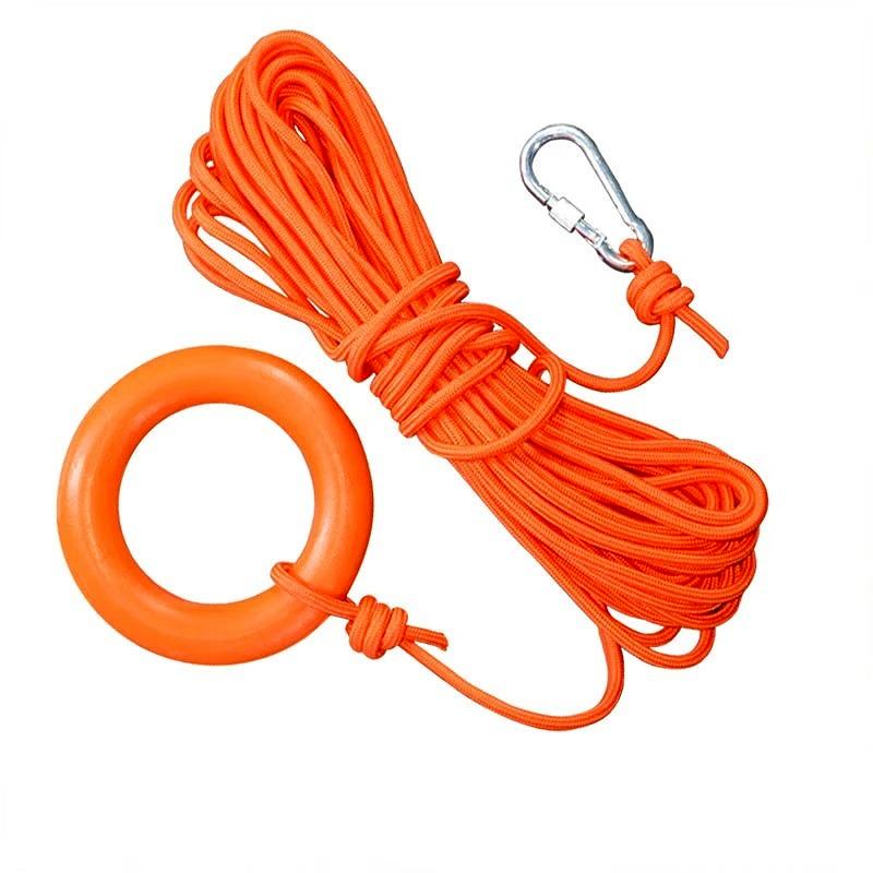 Water Floating Lifesaving Rope Outdoor Lifesaving Rope Non-slip Emergency Life Saving Rope Rescue Line for Fishing Safety Gear