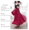 Elegant Spring Chiffon Swing Dress - A-Line Layered Beach Fairy Skirt for Women