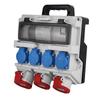 Building Distribution Board 12 Modular With Handle Ip44 4X230V 2X16A 32A Without Protection