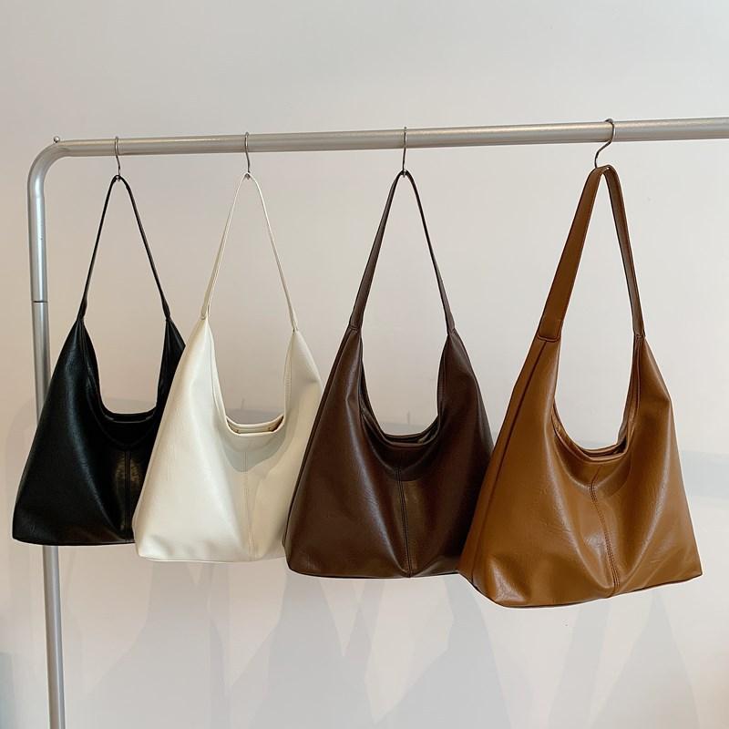 Leisure Large Capacity 2025 Autumn New Armpit Shoulder Bag Lazy Style Simple Fashion Commuter Tote Bag