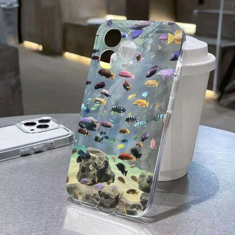 Ocean Animals Shark Dolphin Phone Case For Xiaomi Mi 15 T Pro 14T 13T 12T Mi 17 Pro 15 14 13 12 11 Lite 5G Clear Bumper Cover