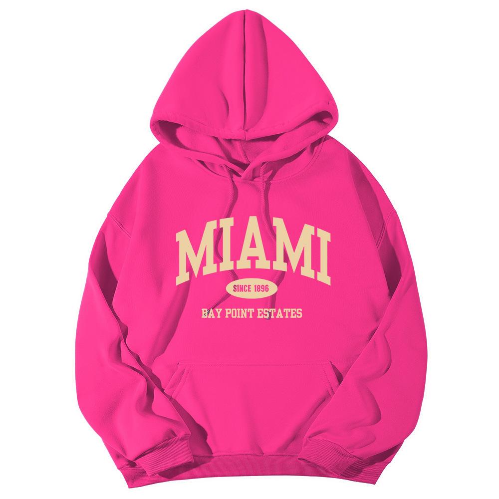 New casual sports sweater fleece hooded sports sweater men's and women's autumn and winter sports fashion