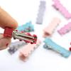 New Christmas Ribbon Lined Small Alligator Clips Decorative Hair Pins Barrettes for Toddlers Braid Accessories