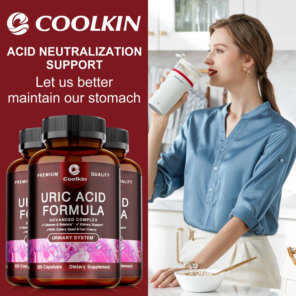 Coolkin Is Rich In Tart Cherry and Green Coffee Bean Extracts, Which Help Maintain Urinary System Health and Detoxify Uric Acid.