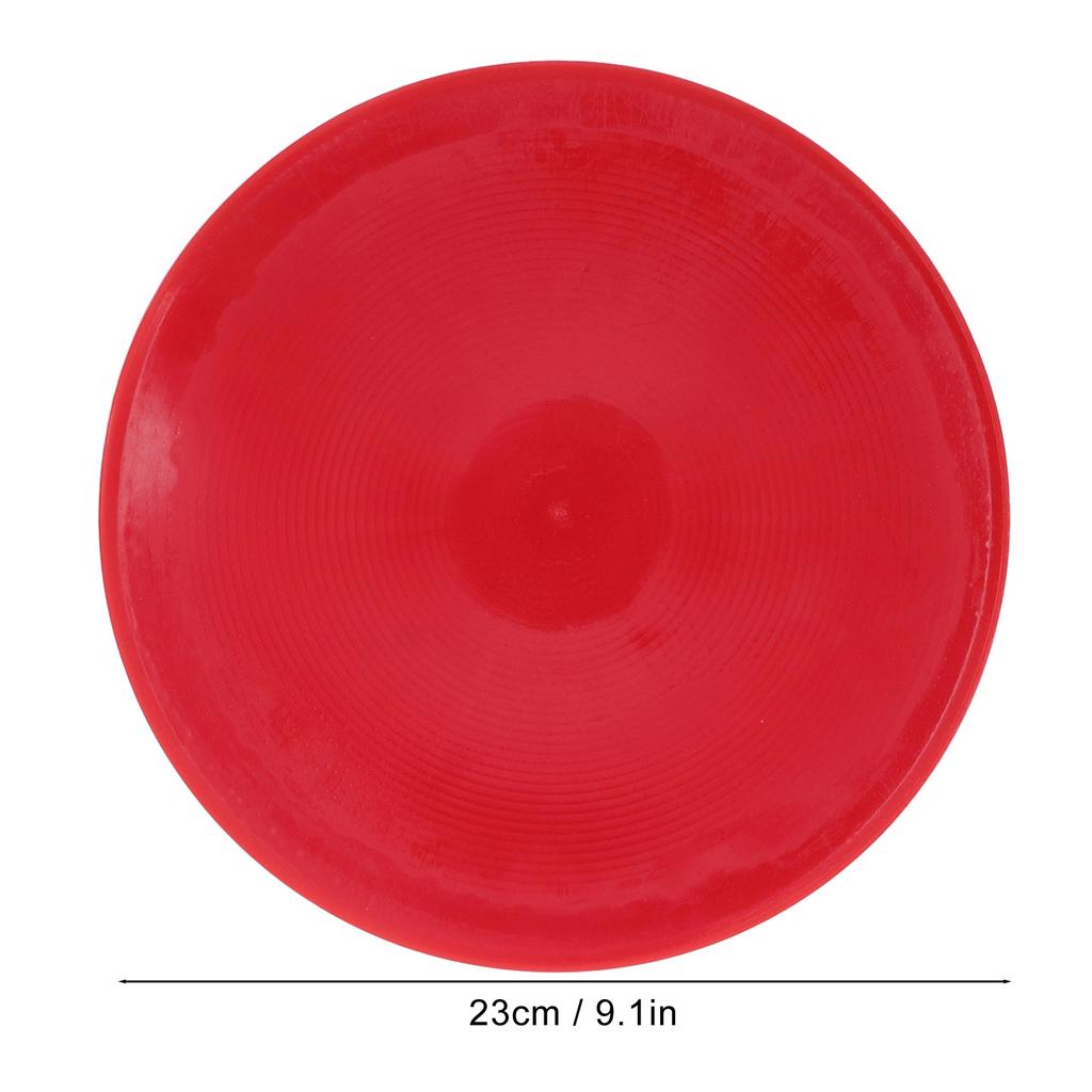 10 Stück Sport Bodenmarkierungen Flache Scheibenmarkierungen Helle Farbe Flache Feld Bodenmarkierungen für Tennis Fußball Training Rot