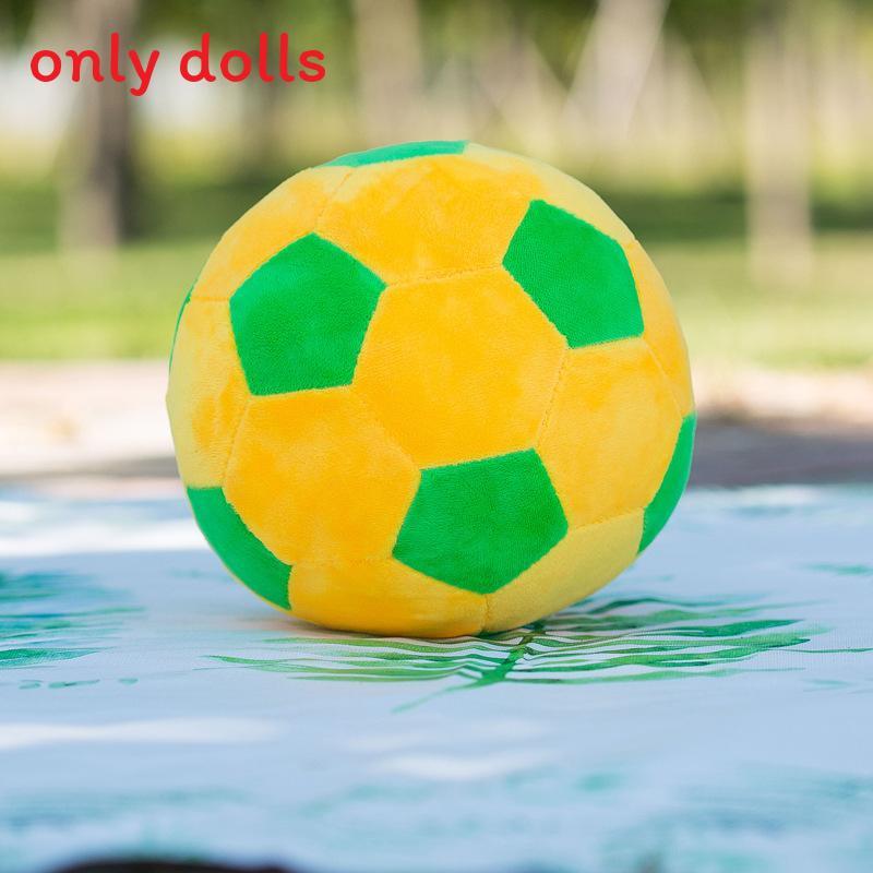 Plush Soccer Ball Toy With Soft Short Pile Fabric For Kids And Home Decor