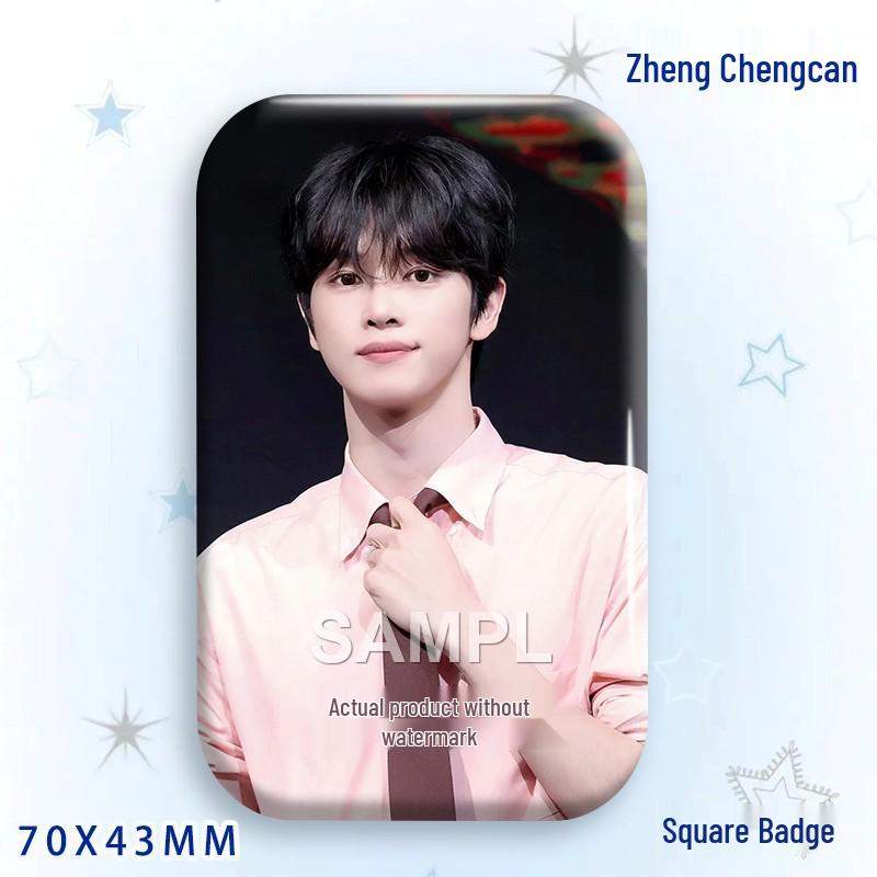 Zheng Chengcan Concert Star Badge & Laser Sticker Pin Brooch