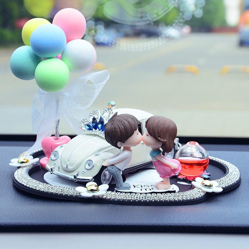 Elegant Car Interior Decor: Stylish Lady Dashboard Ornaments