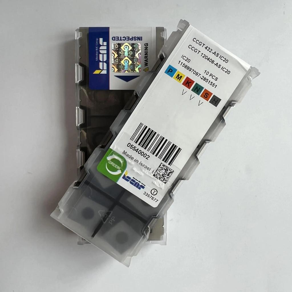 ISCAR / CCGT120408-AS IC20 /Industrial indexable Carbide Inserts 10 PCS