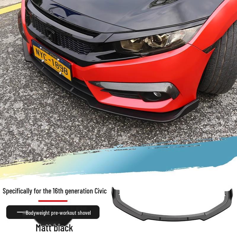 Compatible Rear Diffuser, Spoiler & Side Skirts for 10th Gen Civic – No-Cut Installation