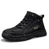 Men's High-top Leather Boots Casual Sneakers Outdoor Shoes