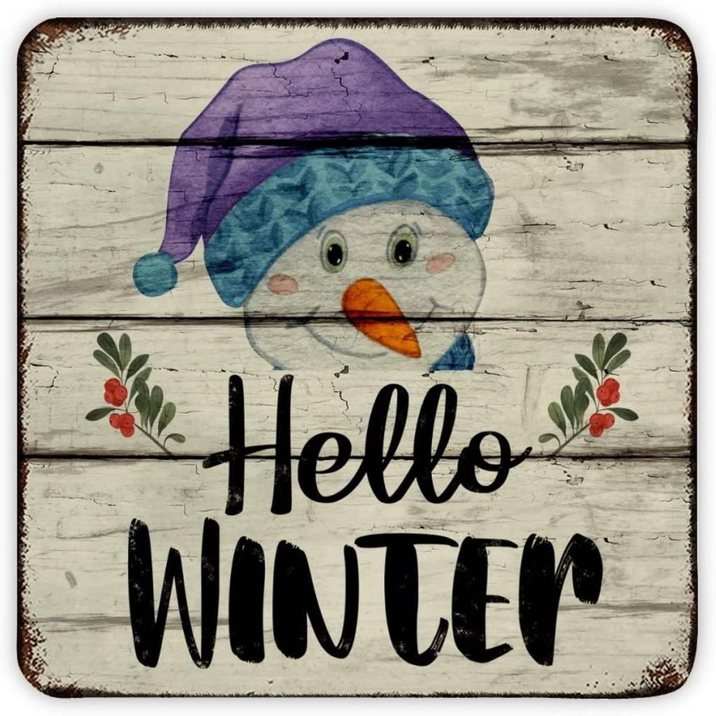 Christmas Metal Wall Art for Home Living Room Kitchen Decor