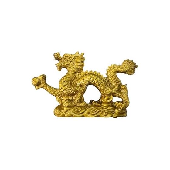 Dragon Figurine, Money Luck, Good Luck, Invitation, Lucky Charm, Goods, Dragon, Golden Dragon, Dragon Year Figurine, New Year Decoration, Living