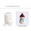 Flexible Chocolate Mold 3D Christmas Snowman Baking Mold Cute Candle Silicone Mold  DIY Making