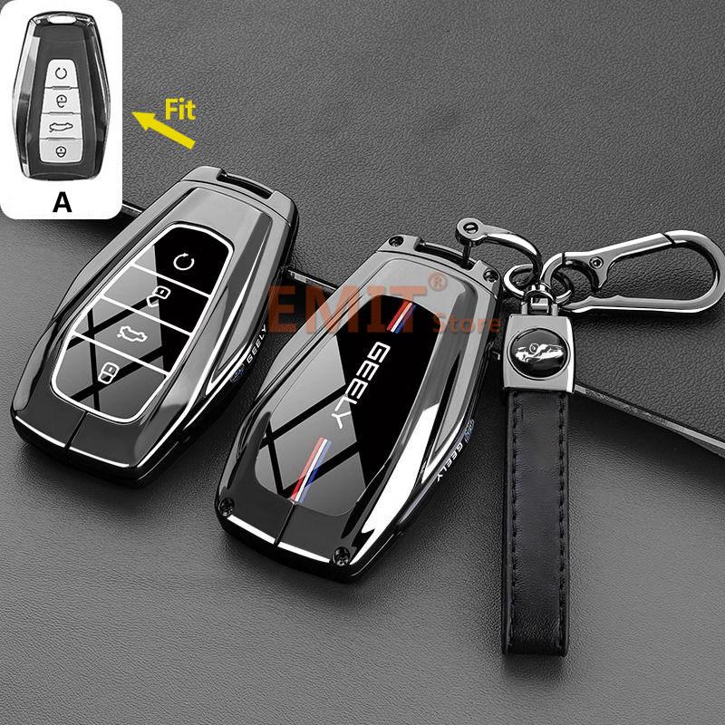 Key Case Cover for Geely Coolray Okavango Atlas Monjaro Tugella Emgrand X50 X70 X6 X7 EX7 GC9 Global Hawk GX7 Car Accessories