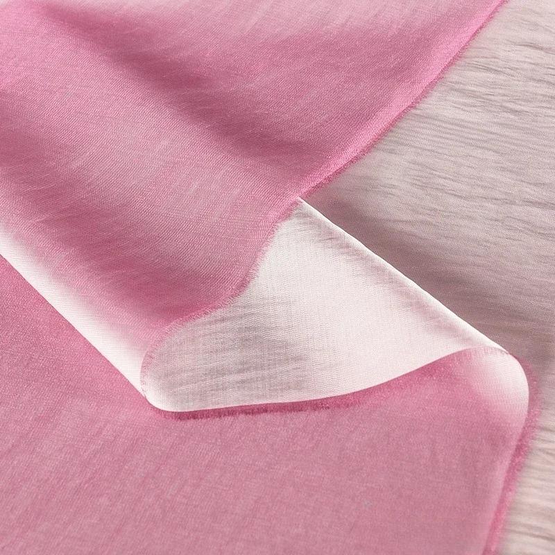 100x150cm Acetate Satin Fabric Pleated Texture Lightweight Breathable Shirt Dress Apparel for Diy Sewing Rayon Material