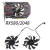 Universal 80mm 4Pin Cooling Fan Replacement Part for Kinology RX580 2048 Graphics Card Cooling Fan Management Accessories