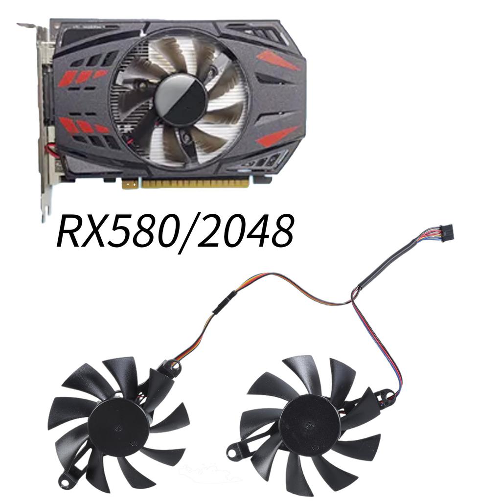 Universal 80mm 4Pin Cooling Fan Replacement Part for Kinology RX580 2048 Graphics Card Cooling Fan Management Accessories